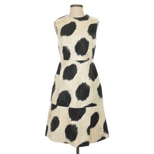 L.K. Bennett London Animal Print Silk-Blend Dress – Size 4 / EU 36
